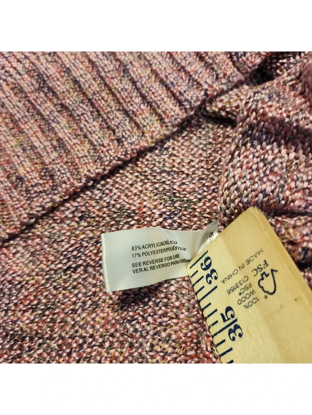 Carolyn Taylor Women's Pink V-Neck Knit Sweater Size 3X